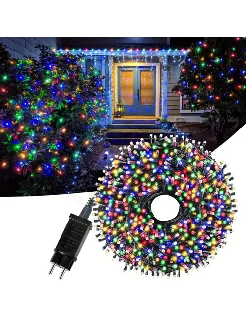 Instalație 320 LED-uri, 25 metri, multicolor